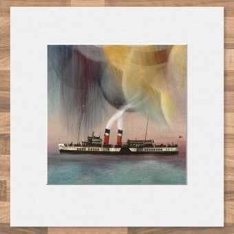 PS Waverley mounted print - Made in Scotland